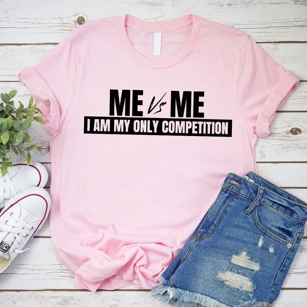 Me vs. Me Motivational Graphic Tee