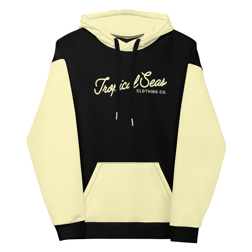 Tropical Seas Two-Tone Pullover Hoodie - Yellow/Black