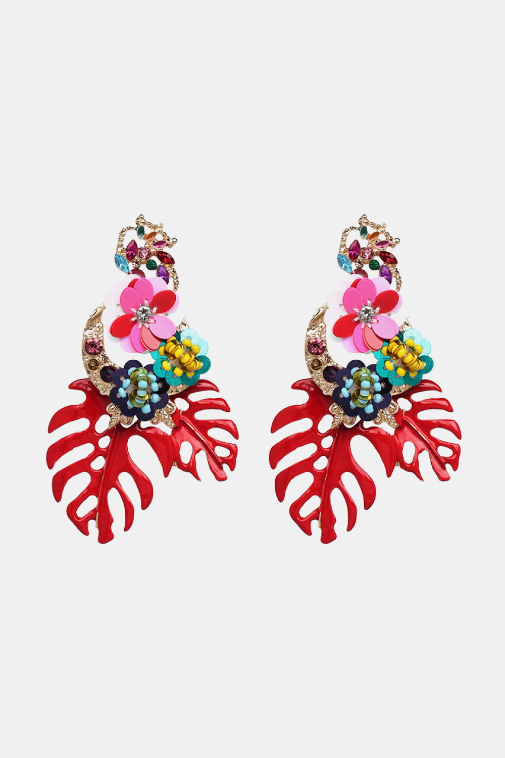 Tropical Bloom Statement Earrings