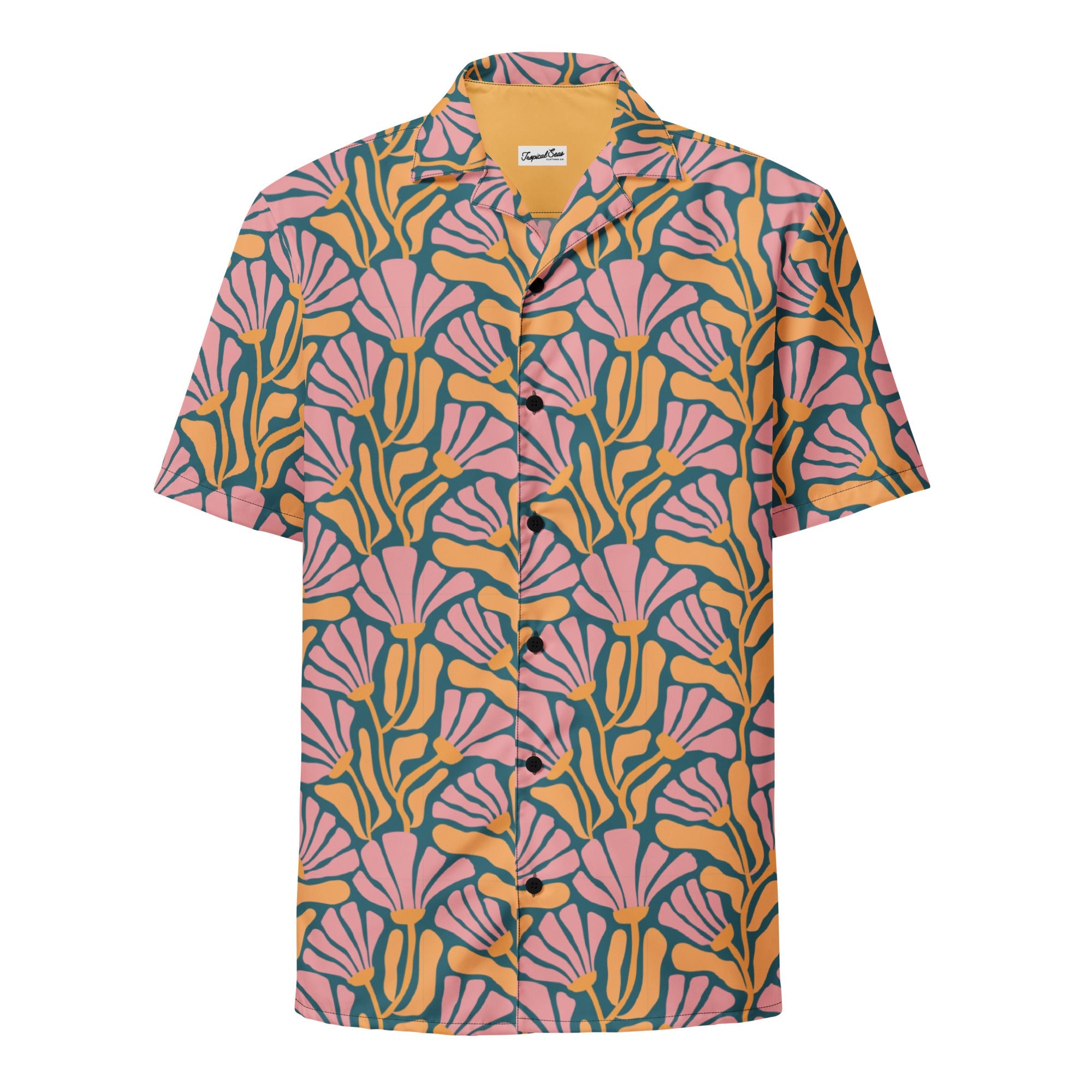 Tropic Orchid Point Button-Down Hawaiian Shirt