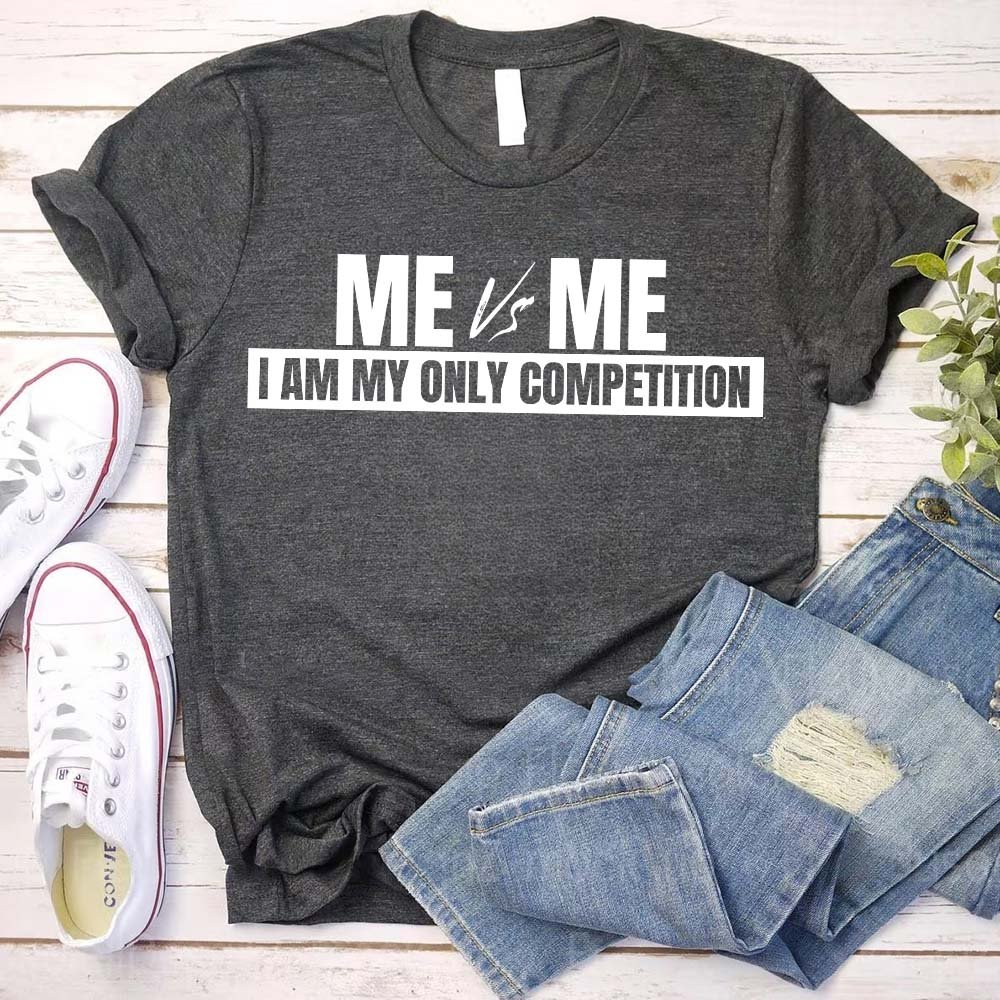 Me vs. Me Motivational Graphic Tee