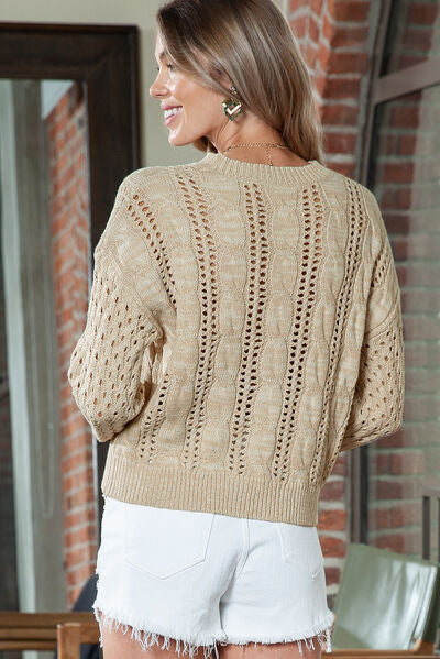 Harper Open-Knit Sweater