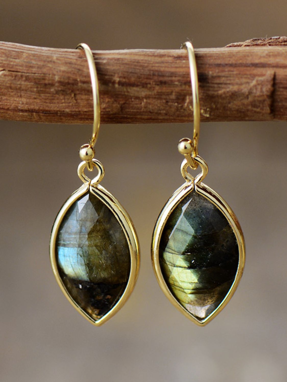 Midnight Stone Drop Earrings