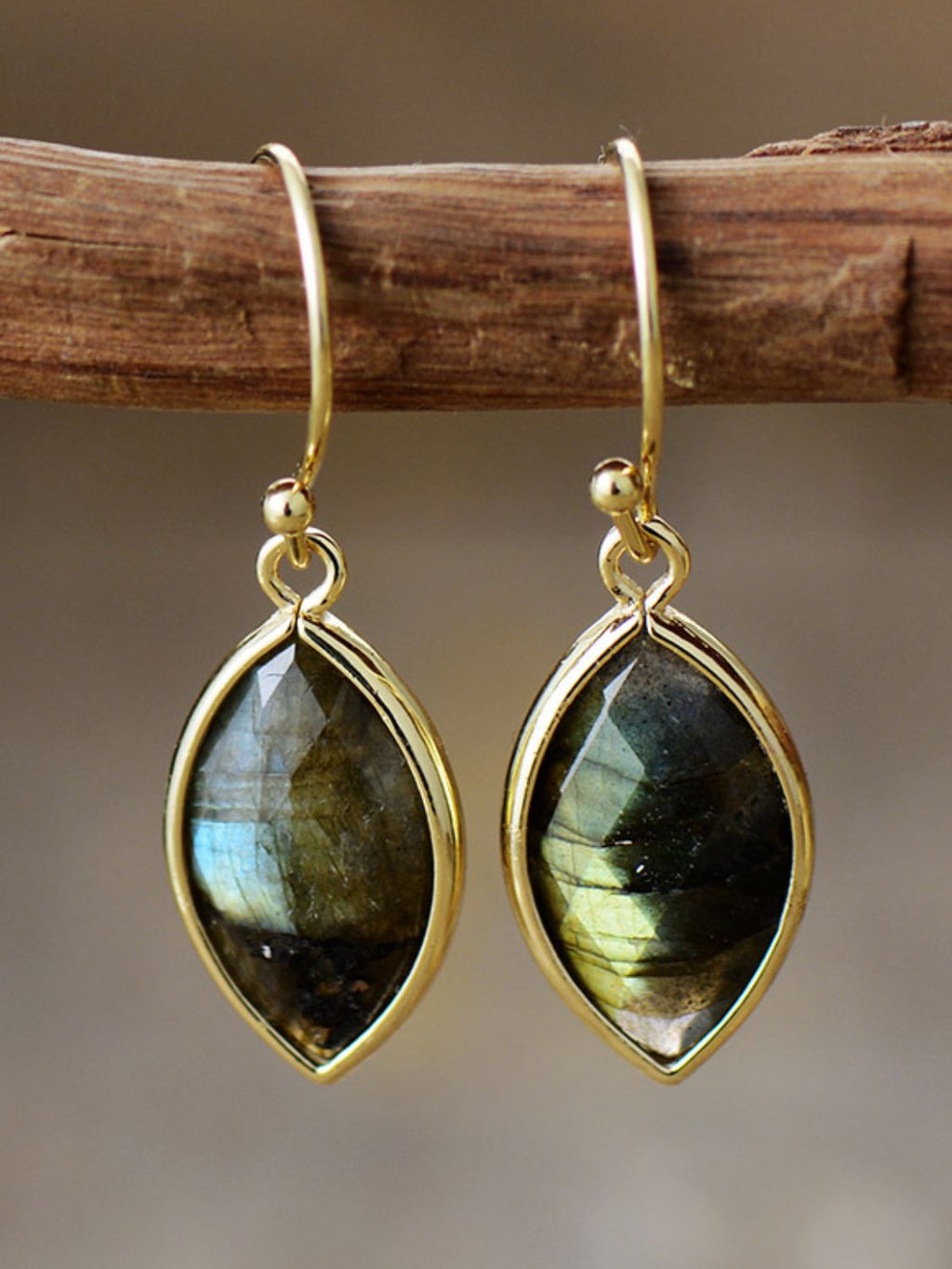 Midnight Stone Drop Earrings
