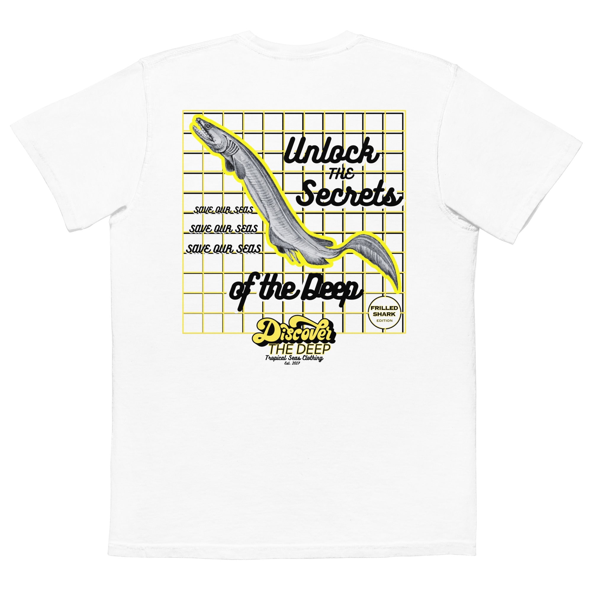 Deep Blue Shark Pocket Tee