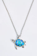 Blue Lagoon Turtle Necklace