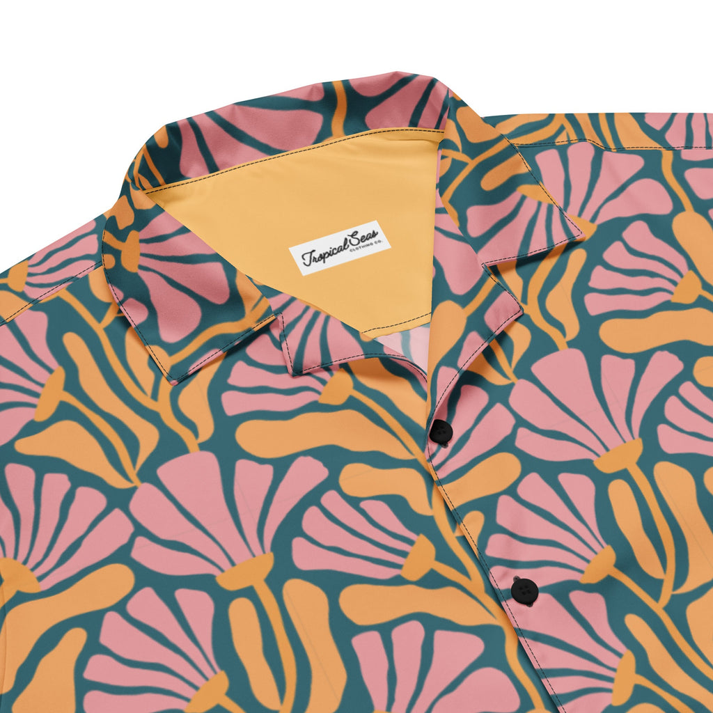 Tropic Orchid Point Button-Down Hawaiian Shirt