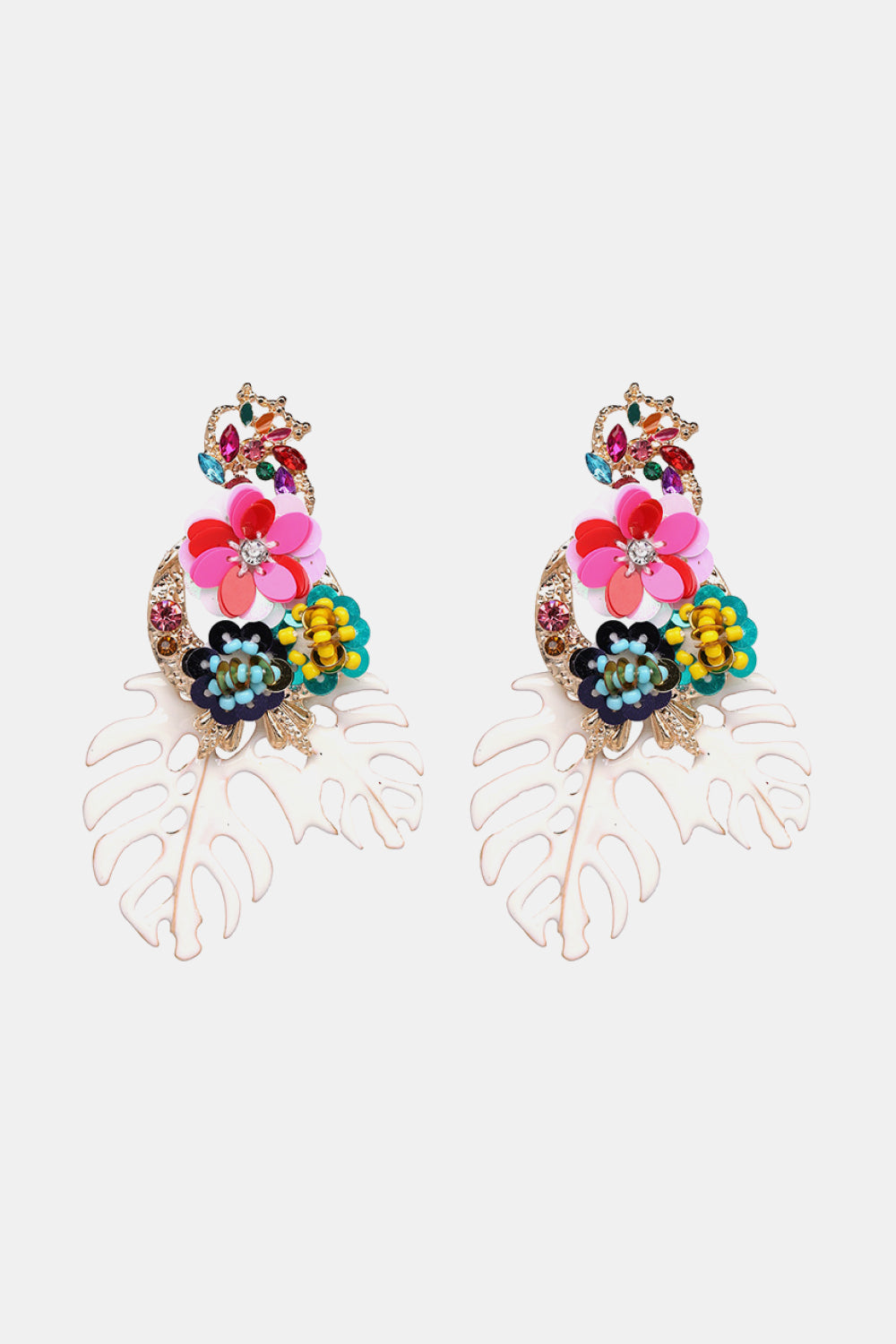 Tropical Bloom Statement Earrings