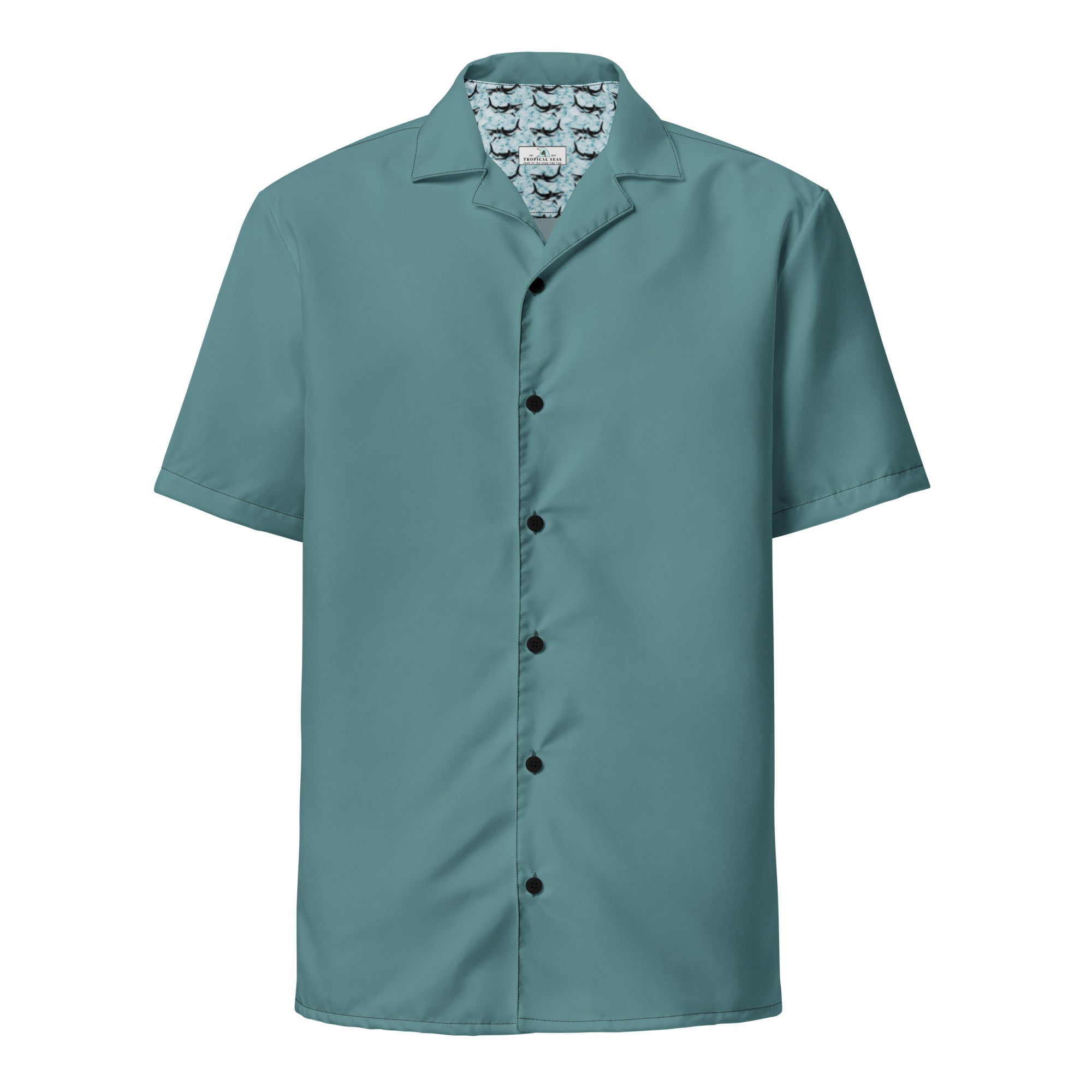 Coastal Sage Short-Sleeve Button-Up