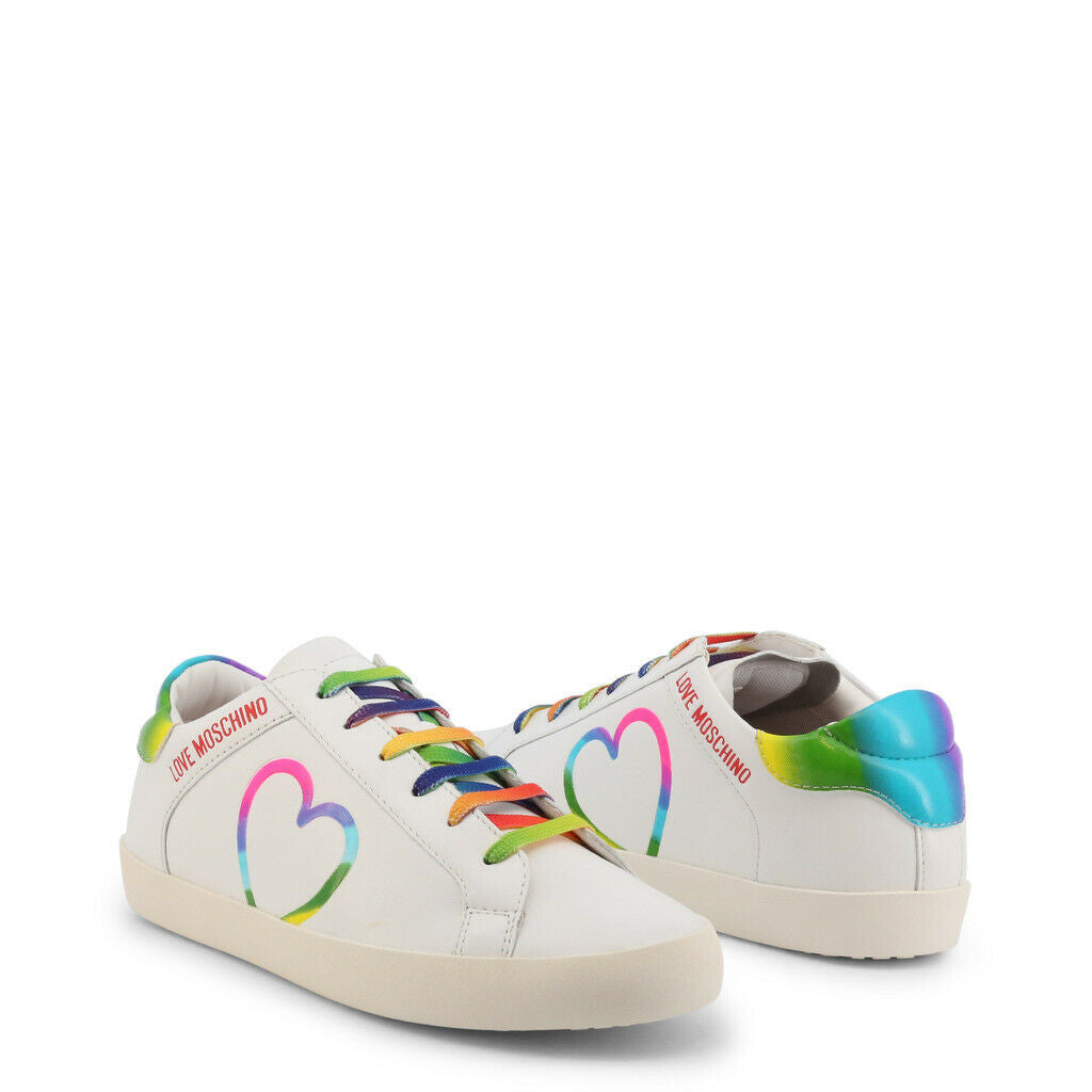 Prism Heart Sneakers – White