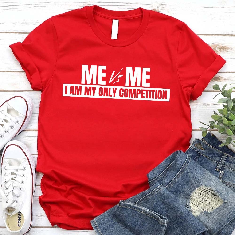 Me vs. Me Motivational Graphic Tee
