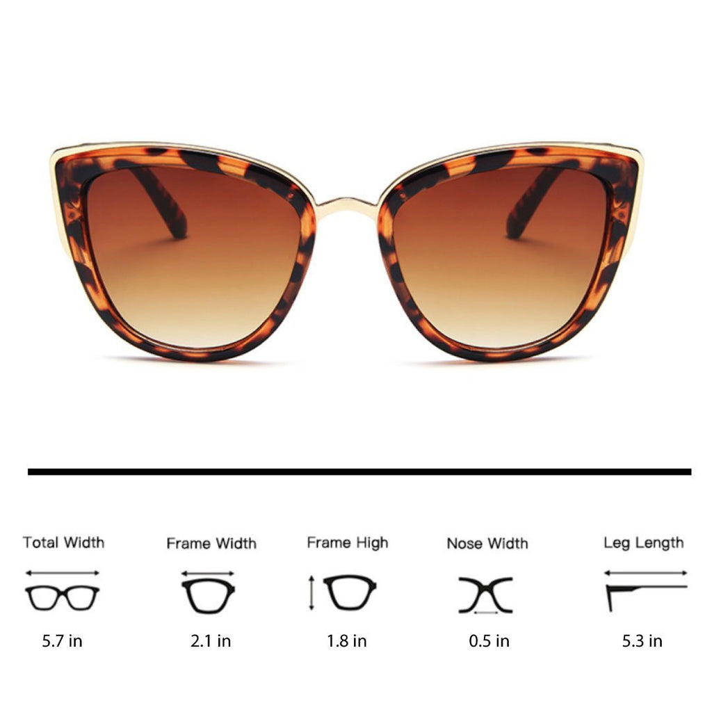 Abby Luxe Cat-Eye Sunglasses