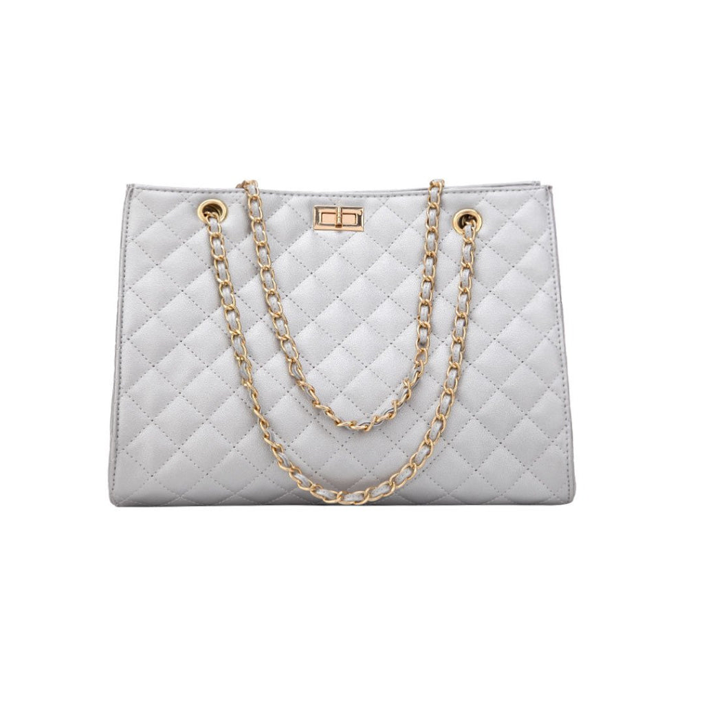 The Paris Quilted Chain Tote