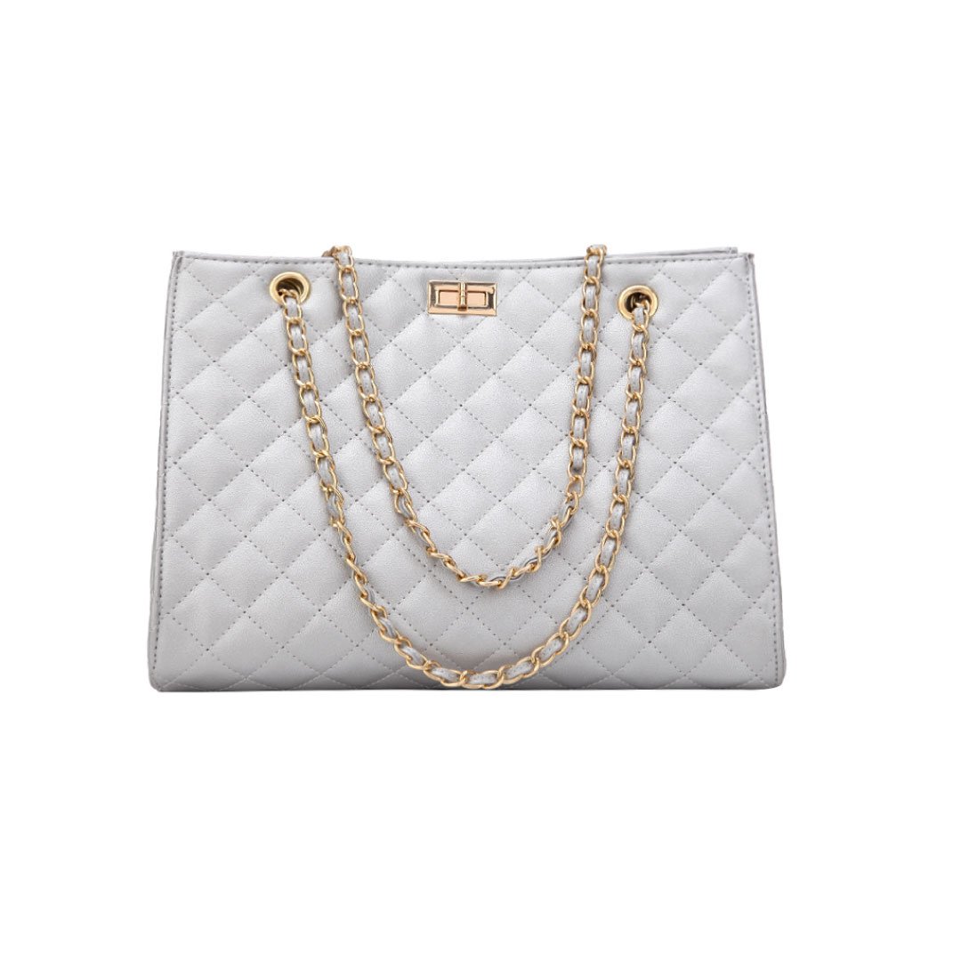 The Paris Quilted Chain Tote