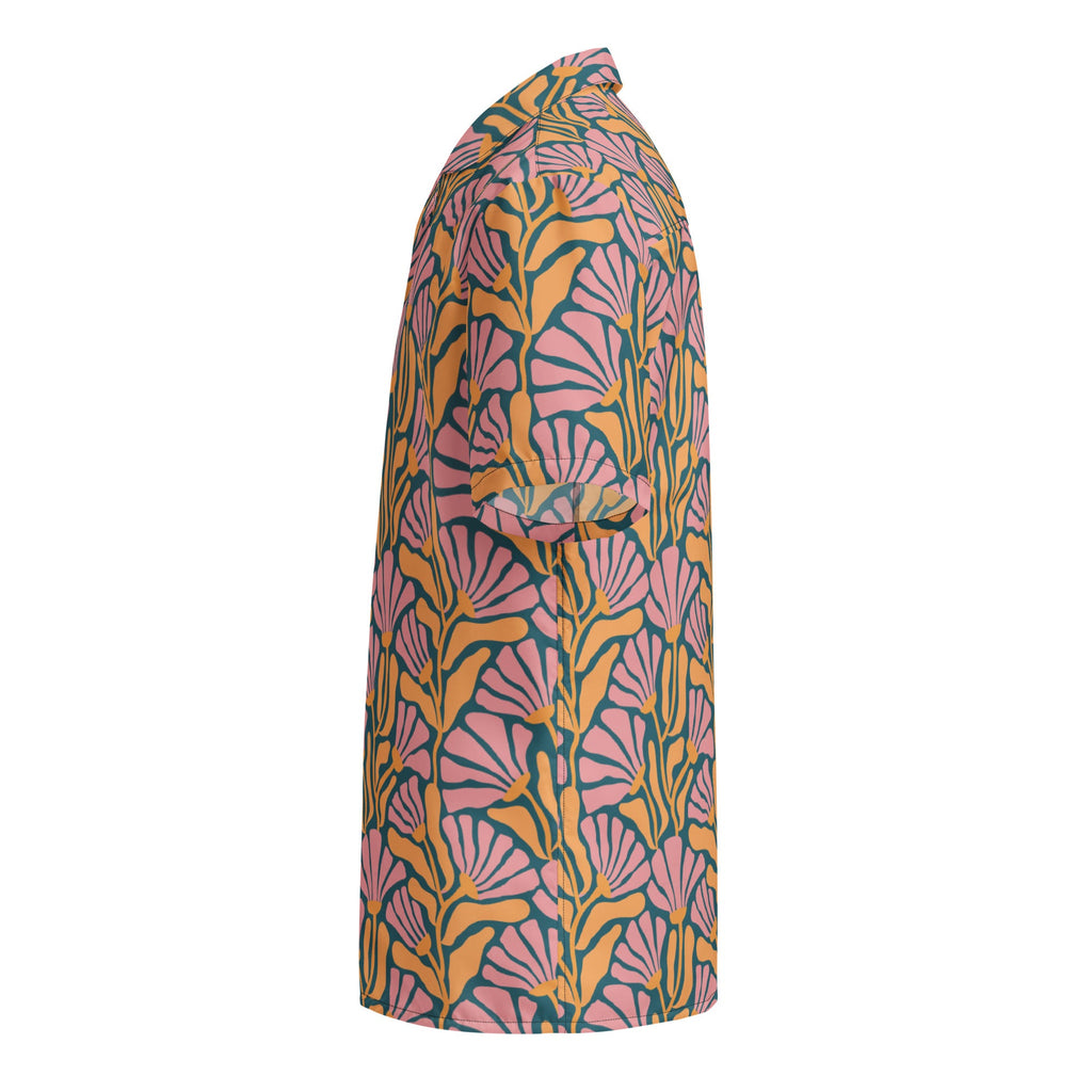 Tropic Orchid Point Button-Down Hawaiian Shirt
