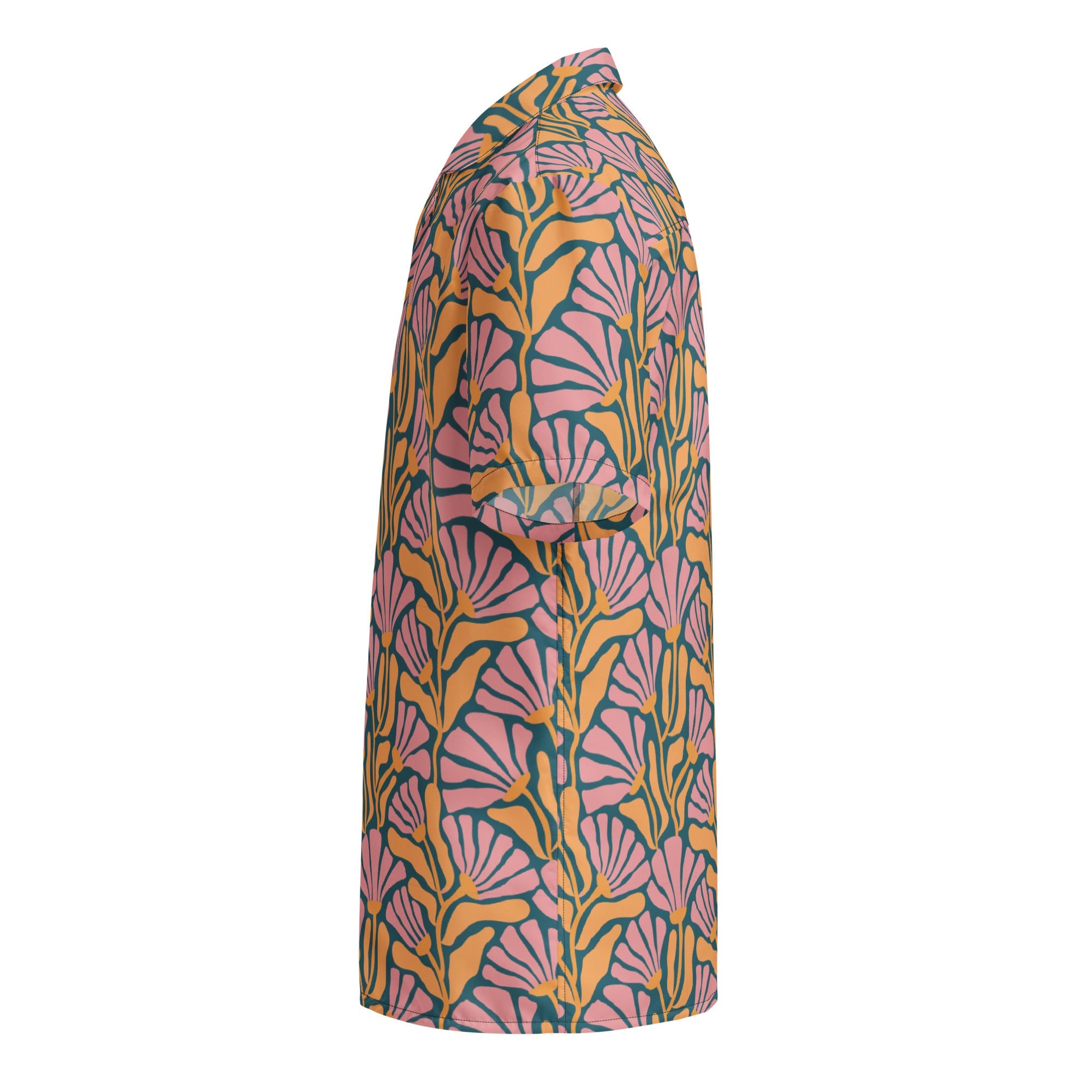 Tropic Orchid Point Button-Down Hawaiian Shirt
