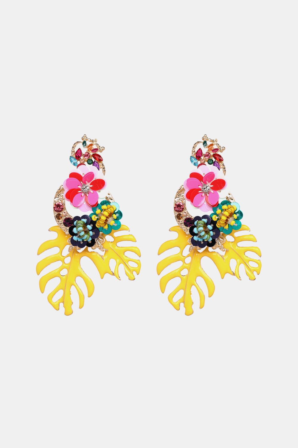 Tropical Bloom Statement Earrings