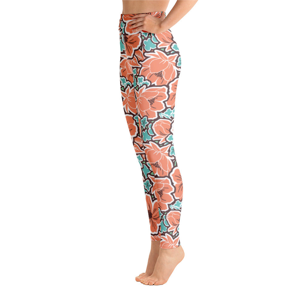 Sunset Bloom High-Waist Leggings