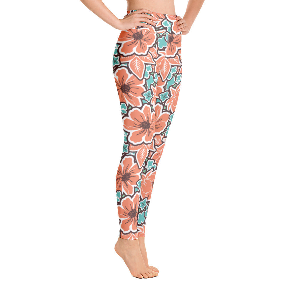 Sunset Bloom High-Waist Leggings