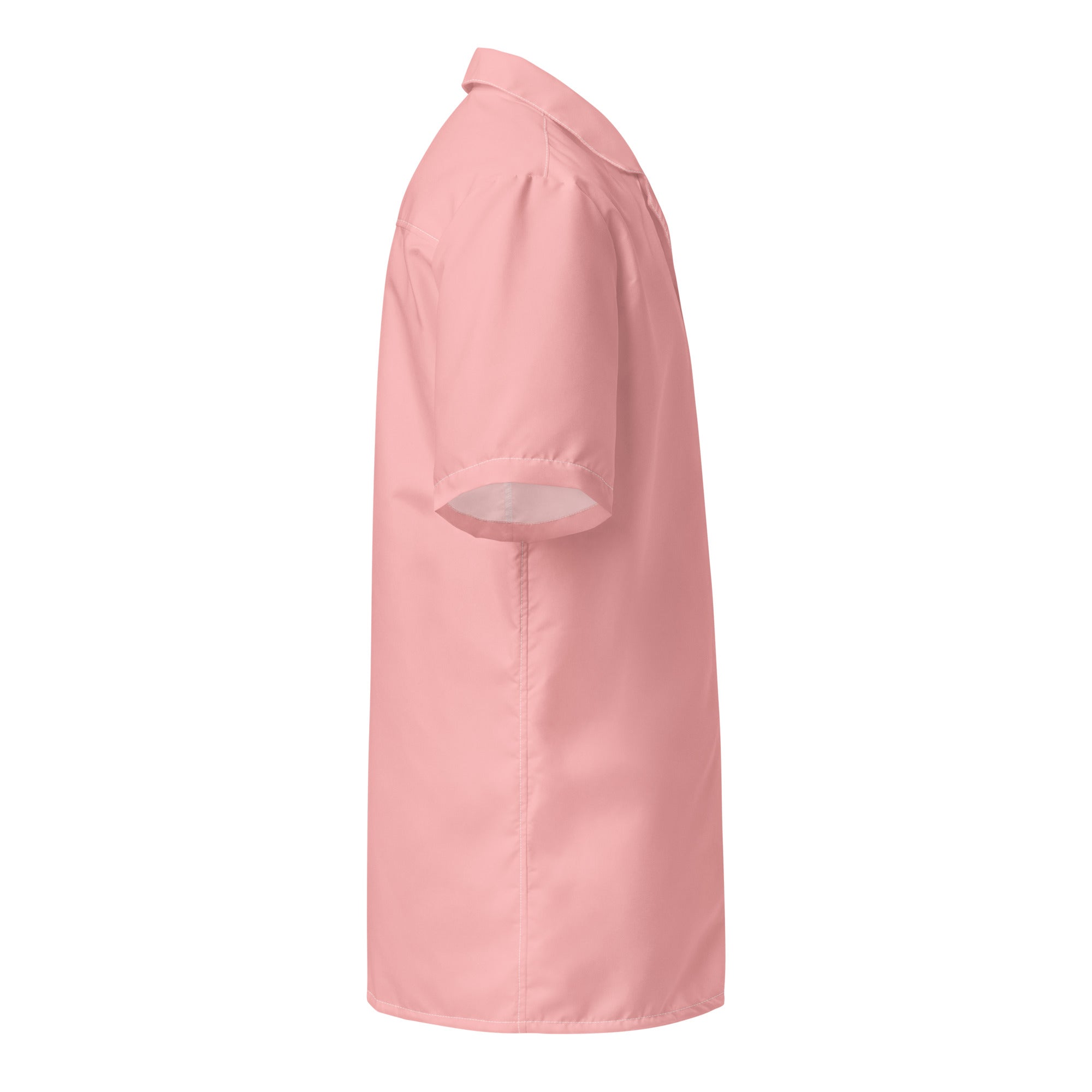 Coral Sunset Short-Sleeve Button-Up