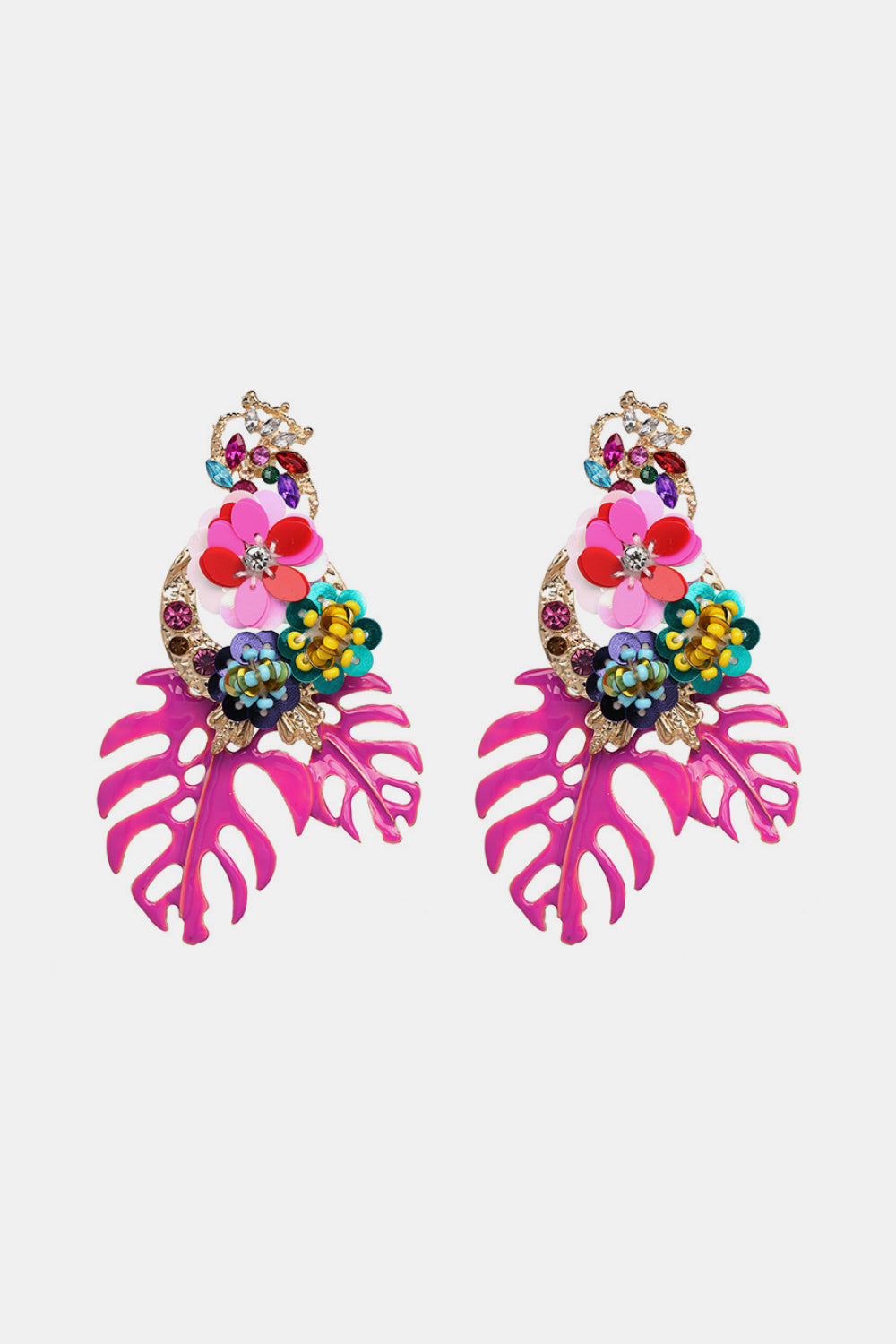 Tropical Bloom Statement Earrings