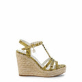 Golden Glow Espadrille Wedges