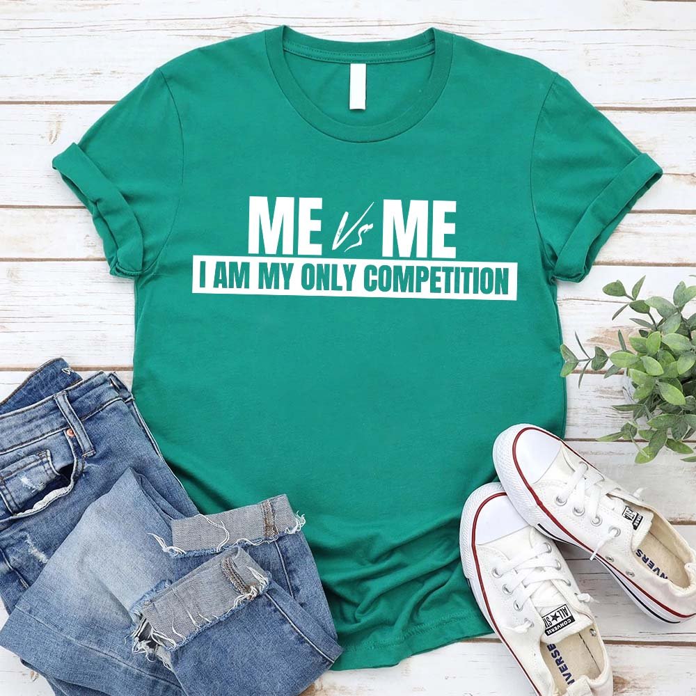 Me vs. Me Motivational Graphic Tee