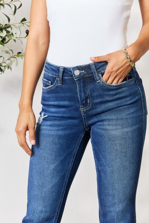 Harper Distressed Ankle Jeans